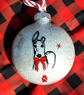 Italian Greyhound Dog Christmas Tree Ornament,  Holiday,  Dog Lover,  Sighthound