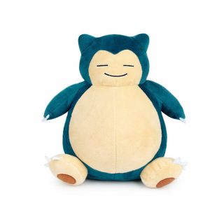 Official 11 " 28cm Pokemon Sleeping Snorlax Plush Toys Soft Stuffed Animal Doll