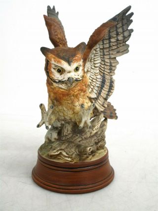 Empress By Haruta Porcelain Owl Figure Statue