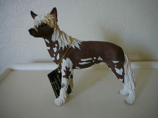 Chinese Crested Dog Figurine From The Canine Kingdom