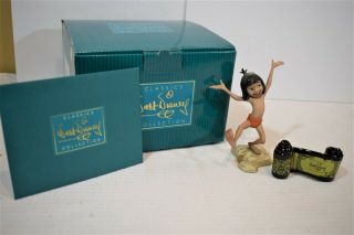 Wdcc Disney Mowgli Figurine & Movie Scroll Mancub Jungle Book & Box (1119j)