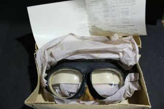 Soviet Air Force Mig Pilot Flying Goggles Glasses Po - 1m Aviator Nos