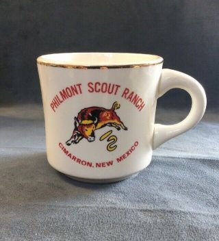 Vintage Bsa Boy Scouts Coffee Mug Philmont Scout Ranch Cimarron Mexico Usa