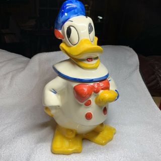 1940’s Walt Disney Donald Duck Ceramic Cookie Jar