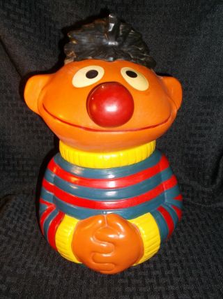 Vintage Sesame Street " Ernie " Cookie Jar Muppets Inc 973