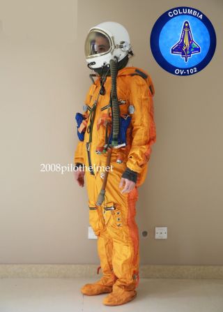 Spacesuit Flight Helmet Airtight Astronaut Flying Suit P4