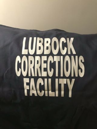 Bob Barker Lubbock County Corrections Facility Security Inmate Scrub 3xl Navy B