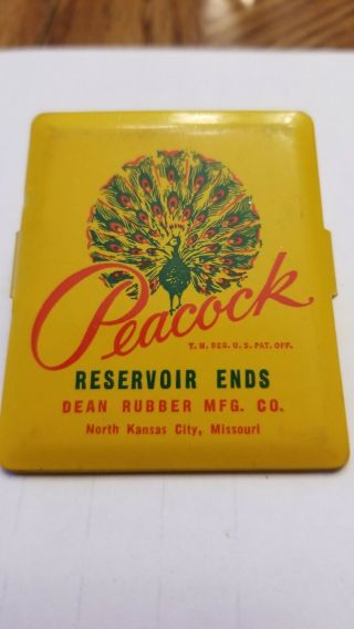 Peacock Dean Rubber Co Advertising Metal Clip N Kansas City Mo Old