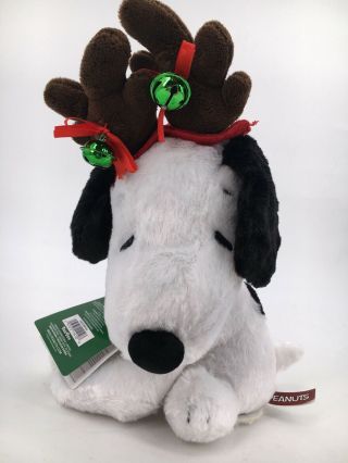 Dan Dee Peanuts Snoopy Christmas Reindeer Musical Plush Stuffed Animal