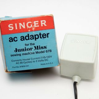 Vintage Singer Junior Miss Sewing Machine Power Adapter Supply
