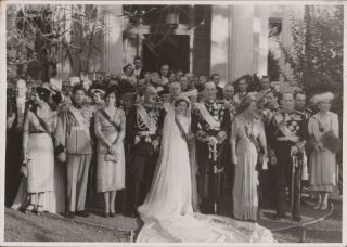 Wedding Crown Prince Paul Of Greece And Princess Friederike Of Hanover In 1938