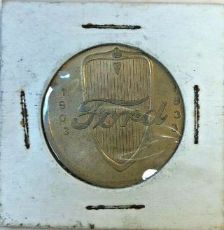 Vintage Coin Ford V8 Motors 30 Years Of Progress Commemorative Coin 1903 - 33