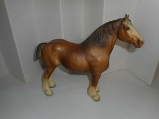 Vtg Breyer Molding Co.  Usa Clydesdale Mare Chestnut Horse Mold 83 Traditional
