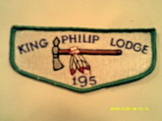 Bsa Oa King Philip Lodge 195 Ordeal Pocket Flap This Flap Became Obsolete 1993