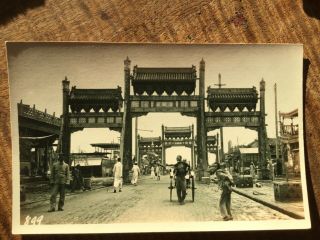 CHINA Peking BEIJING LamaTemple Gate 1910s Real Photo POSTCARD 2