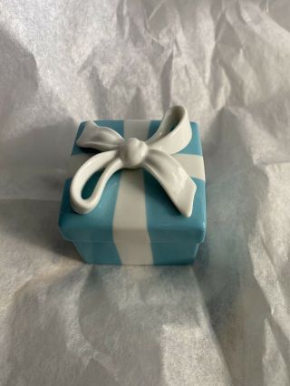 Tiffany & Co.  Little Blue Box Porcelain 2” Trinket Box