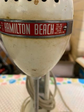 1950’s Vintage Mid Century Modern Hamilton Beach Milkshake Mixer Model No 51