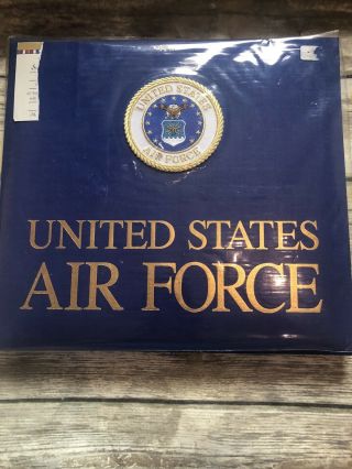 United States Air Force Blue Scrapbook Photo Album Medallion 12x12