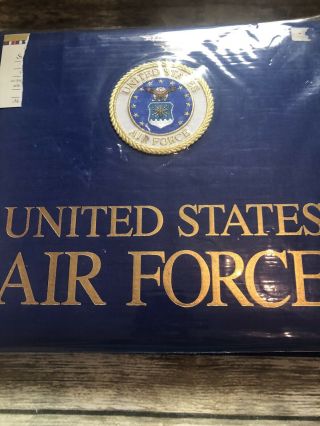 United States Air Force Blue Scrapbook Photo Album Medallion 12x12 2
