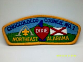 Choccolocco Council No.  1 Northeast Dixie Alabama Council Shoulder Patch