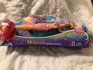 Disney The Little Mermaid Splashing Andrina Doll Ariel Sister Rare Mattel 2012