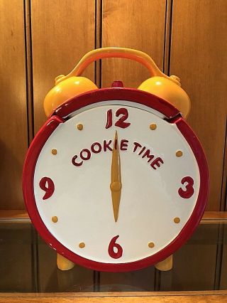 Vintage Cookie Jar Clock Time