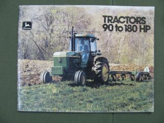 1980 John Deere Tractor Sales Brochure Tractors 90 To 180 Hp 4040 4240 4440 4640