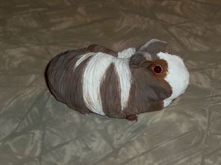 Adorable Guinea Pig Sweet Peruvian Cavy Figure 1 - Of - A - Kind Handmade Gr8 Gift