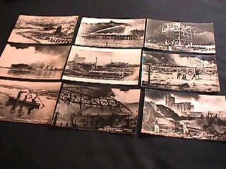 9 Real Photo Postcard Views Industrial Disaster Ruins Texas City,  Texas 1947