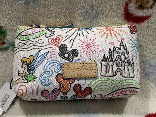 Disney Dooney & Bourke Sketch Cosmetic Bag Case