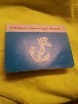 Anchor Savings Bank Fsb Account Book From 1985
