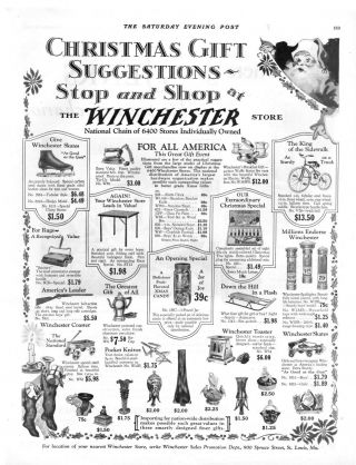 The Winchester Store - Christmas Gift Suggestions - 1928 Ad