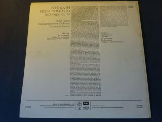BEETHOVEN - VIOLIN CONCERTO LP,  Leonid Kogan,  Paris C/O,  Silvestri,  EMI CFP 139 2