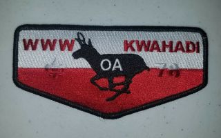 Boy Scout Oa 78 Kwahadi Lodge Flap