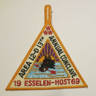 Oa Area 12 - D - 1969 Conclave Patch,  Esselen Host -