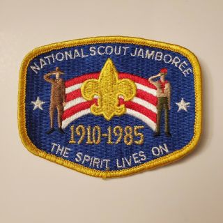 Set of 2 BSA National Jamboree 1910 - 1985 scout participants patch - - 3