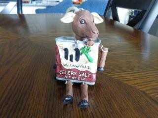 Shelf Sitter Goat Willowville Celery Salt Wmg 2004 Resin Figurine