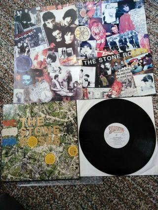 The Stone Roses 1989 Europe Import Record Fold Out Poster Vinyl Lp