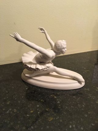 Boehm Bisque Porcelain Classical Ballet Figurine “swan Lake”