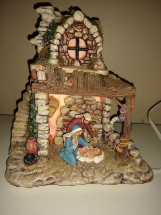 Dept 56 Little Town Of Bethlehem Nativity (set Of 2) 56.  59796 W/light