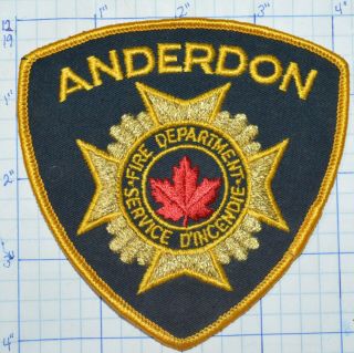 Canada,  Anderdon Fire Dept Service D 