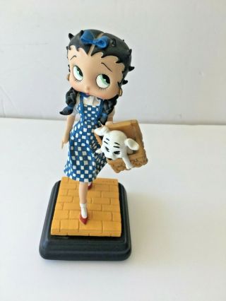 Betty Boop Dorothy Wizard Of Oz 6 " Figurine With Toto Yellow Brick Road Retired