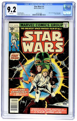 Star Wars 1 Marvel Cgc 9.  2 Nm - White Pages