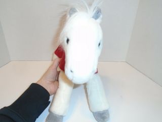 Wells Fargo 2011 Snowflake Legendary Pony Plush Horse White Stuffed 16” 2