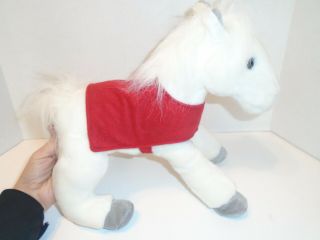 Wells Fargo 2011 Snowflake Legendary Pony Plush Horse White Stuffed 16” 3