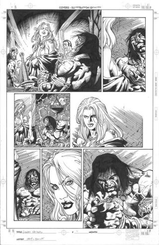 Conan Kiss Of The Undead Page 4 By Bart Sears And Randy Elliot