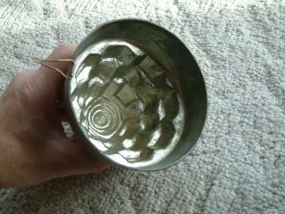 Antique Architectural Copper Food Jelly Pudding Mold Hand Wrought 2