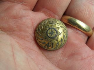 Gilded Early Military Button