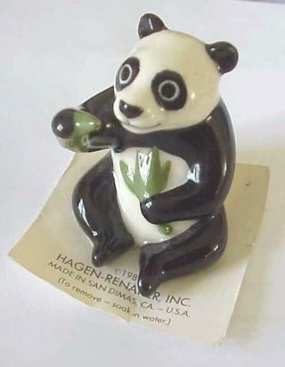 Hagen Renaker Collectable Ceramic Miniture Panda Bear Papa Made Usa