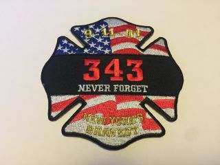 9/11/2001 Fdny 343 Fire Patch